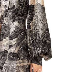 Burberry Pascala Dreamscape Print Silk Shirtdress