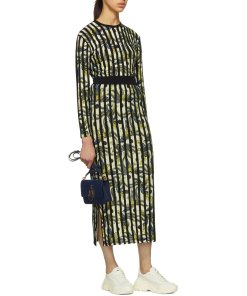 Kenzo Phoenix Rib Knit Midi Skirt