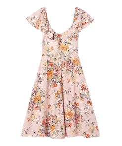 Rebecca Taylor Marlena Ruffle Silk Dress