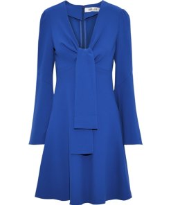 Diane Von Furstenberg Tie Front Mini Dress