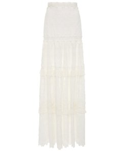 Alexis Hisa Guipure Lace Maxi Skirt