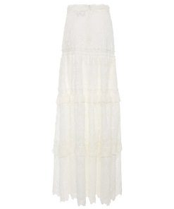 Alexis Hisa Guipure Lace Maxi Skirt