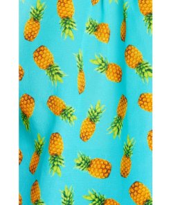 Alice + Olivia Ziggy Pineapple-Print Ruffle Cap-Sleeve Button-Down