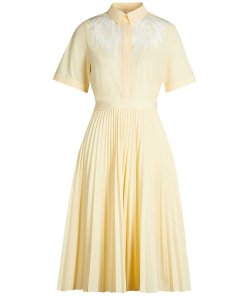 Maje Rivers Embroidered Shirt Dress