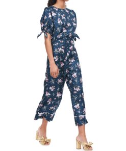 Rebecca Taylor Emilia Floral-Print Wide-Leg Pants