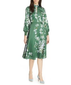 Ted Baker Jhenni Graceful Satin A-Line Dress evaChic Ted Baker Jhenni Graceful Satin A-Line Dress evaChic