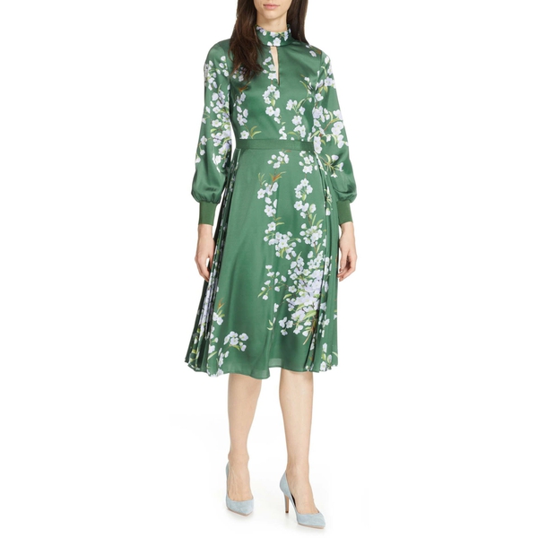 Ted Baker Jhenni Graceful Satin A-Line Dress
