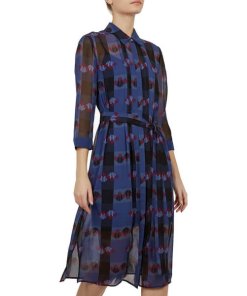 Ted Baker Colour By Numbers Laven Robot-Check Shirtdress