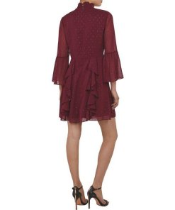 Ted Baker Haleat Dobby Ruffle Fil-Coupé Dress