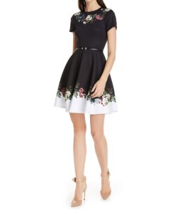 ted baker embroidered skater dress Sun long dress – Hand-Embroidered Elegance by Antik Batik
