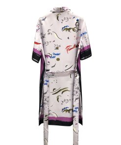 Tory Burch Painted-Border Printed Shirtdress