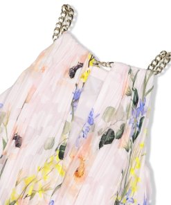 Ted Baker Valetia Dip Hem Floral Pleated Dress
