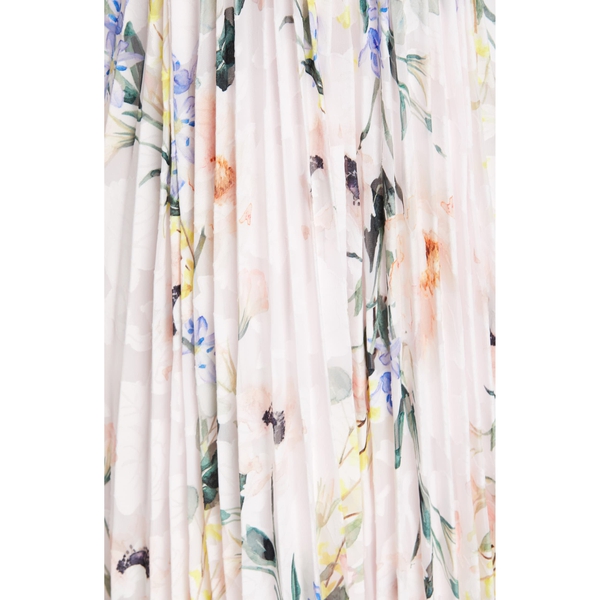 Ted Baker Valetia Dip Hem Floral Pleated Dress evaChic Ted Baker Valetia Dip Hem Floral Pleated Dress evaChic