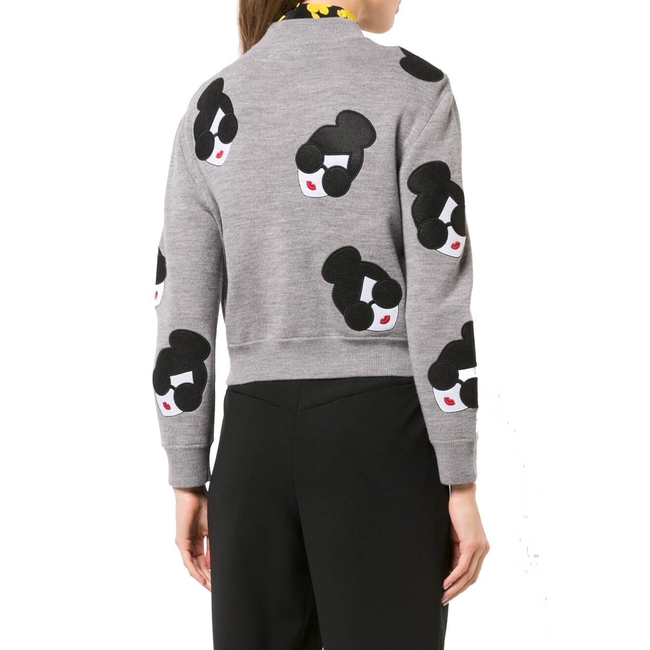 Alice + Olivia Theron Stace Face Zip Front Cardigan – evaChic