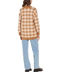 Sandro Jisou Oversized Check Cardigan