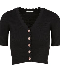 Sandro Cecil Scalloped Cardigan