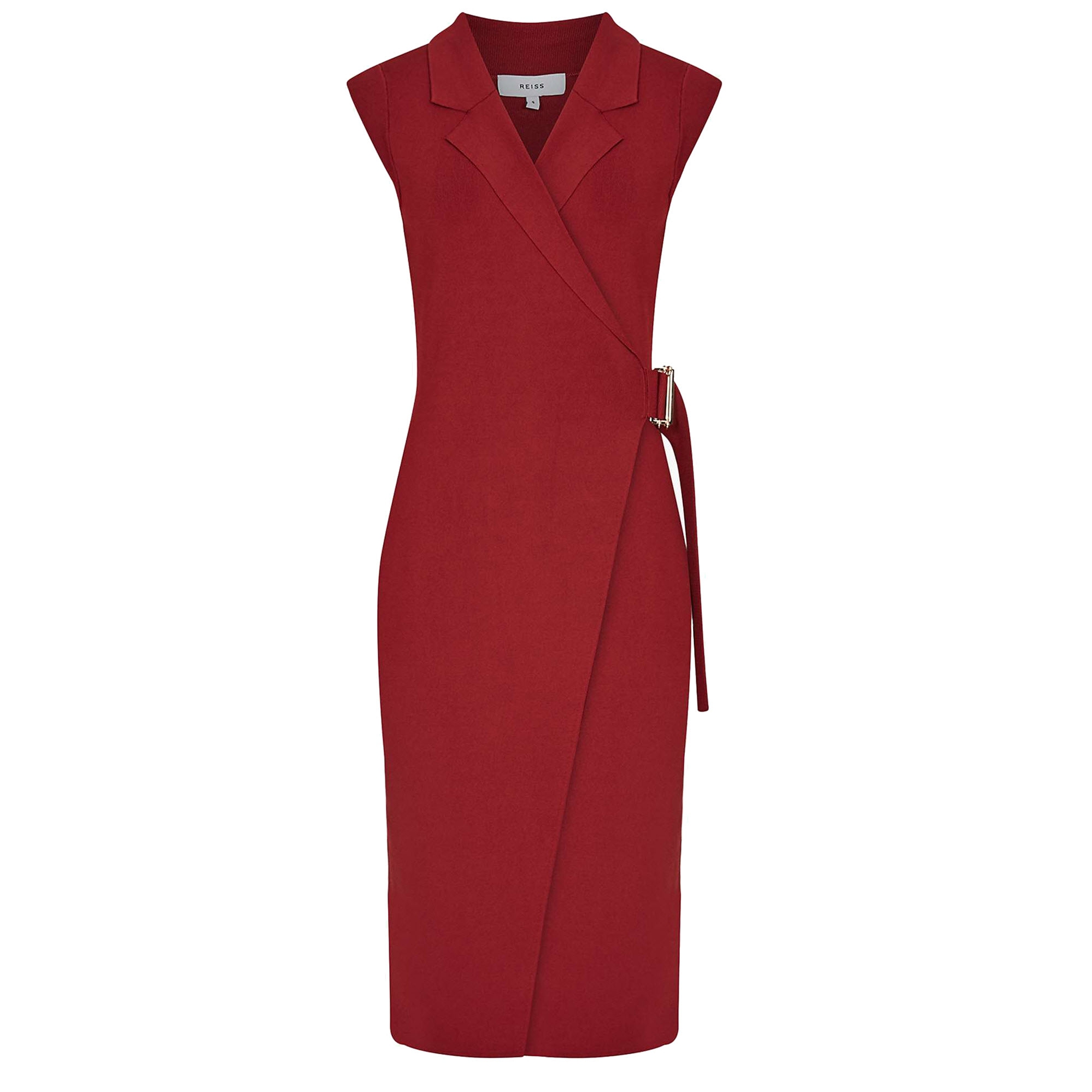 Reiss Gabrielle Bodycon Knitted Wrap Dress