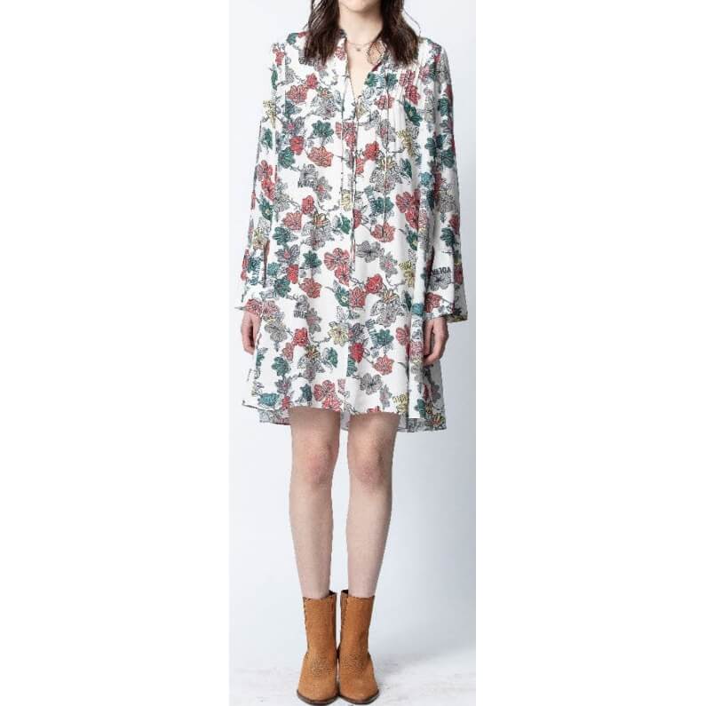 30% extra off] Zadig & Voltaire Raika Floral Print Tunic Dress