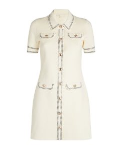 moncler knit dress Moncler Enfant Baby Girls Wool Knitted Dress in Ivory main image 0