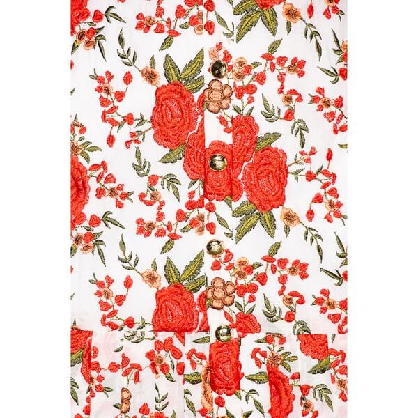 Alexis Amal Pleated Rose-Print Sleeveless Dress - Image 5