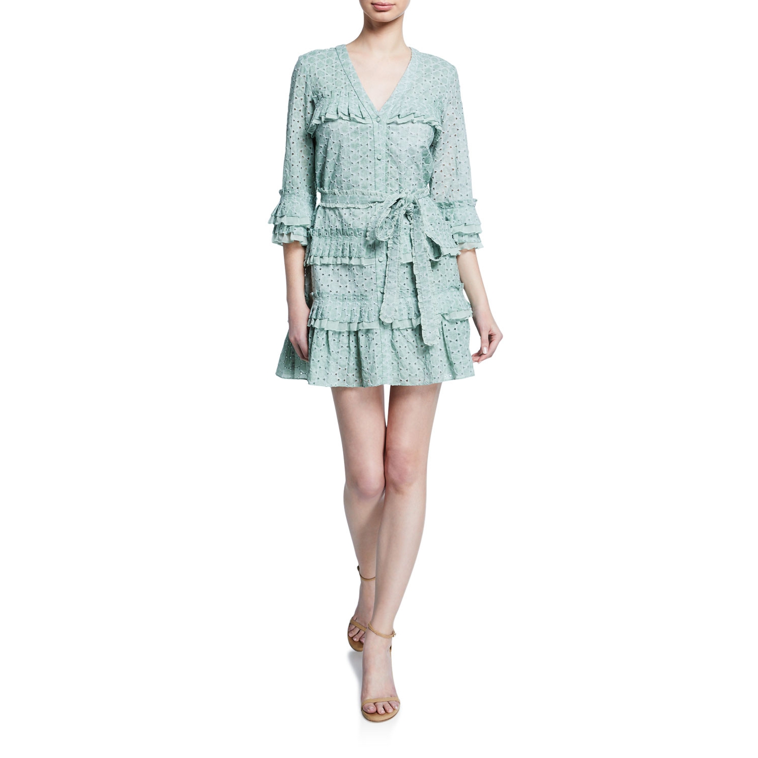 green emerald velvet dress Elegant Dasia Dress main image 0