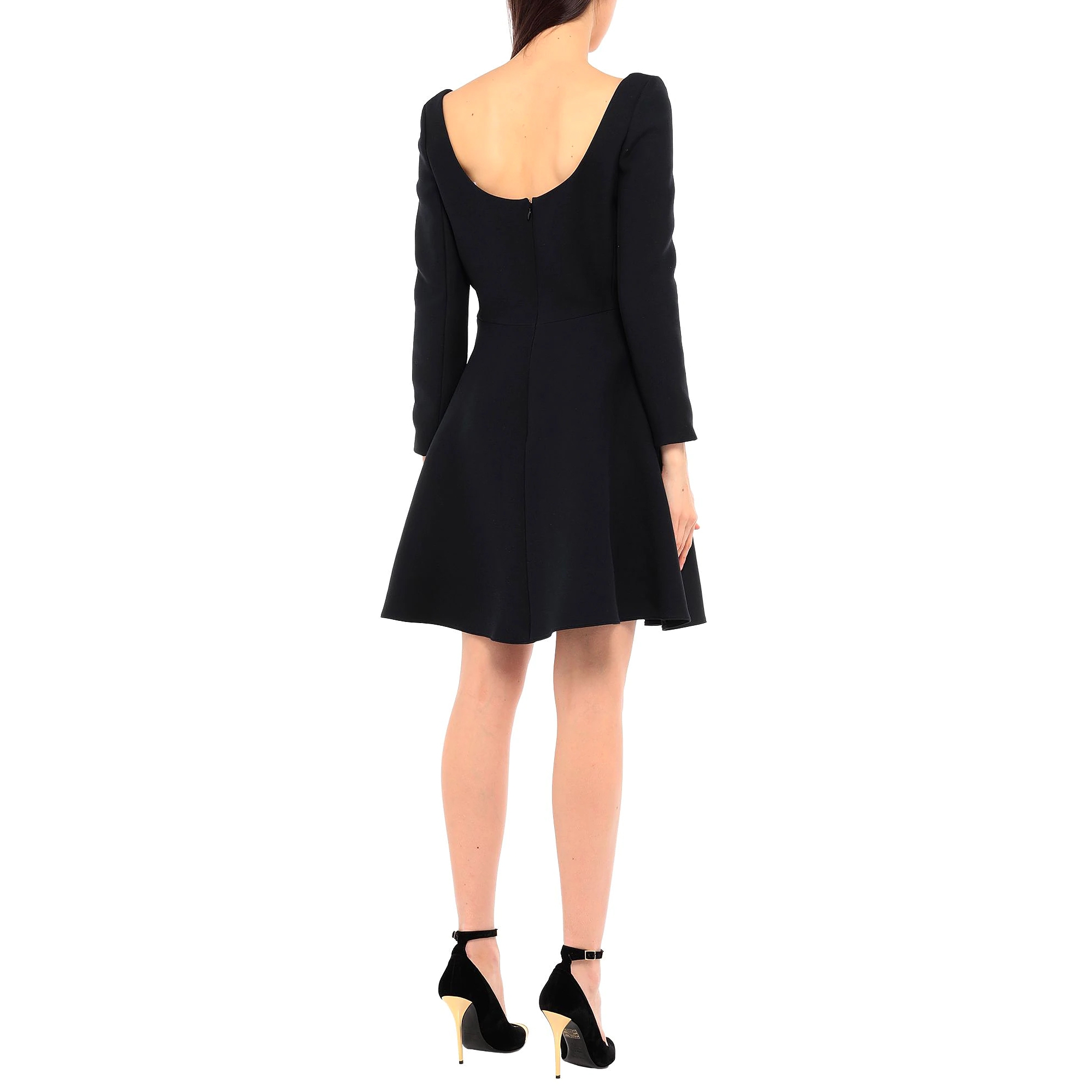 Dior Deep Scoop Neck Fit & Flare Mini Dress - Image 2