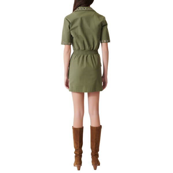 Maje Ramil Military Style Minidress evaChic Maje Ramil Military Style Minidress evaChic