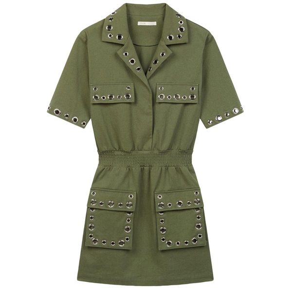 Maje Ramil Military Style Minidress  evaChic