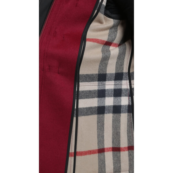 Burberry Brit Fur-Trim Wool Duffle Coat – evaChic