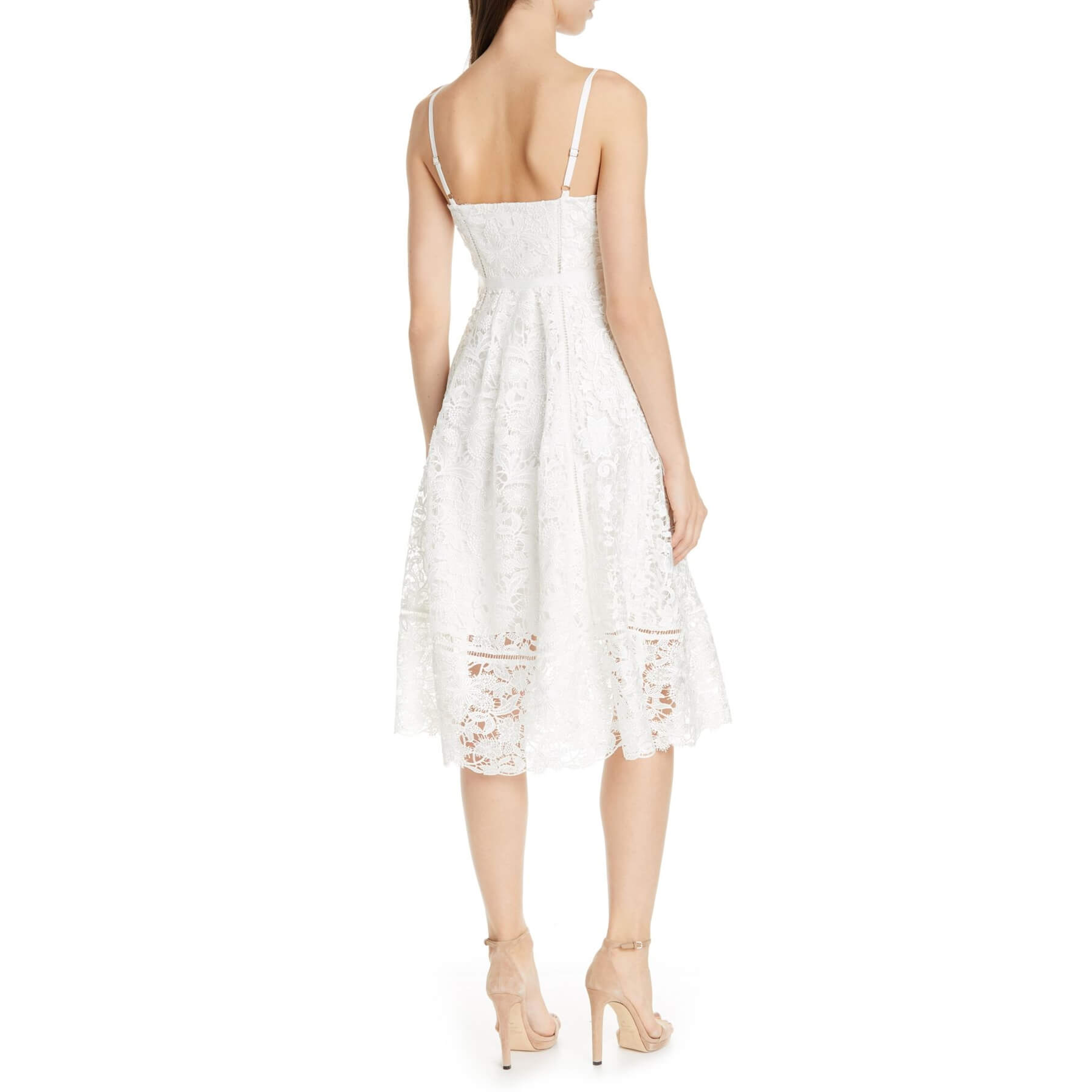 knee length dresses for ladies Ivory Wide Sleeve Knitted Bodycon Midi Dress | Rebexxa main image 1