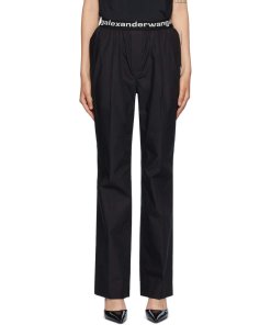 Alexander-wang-pull-on-logo-waist-pants