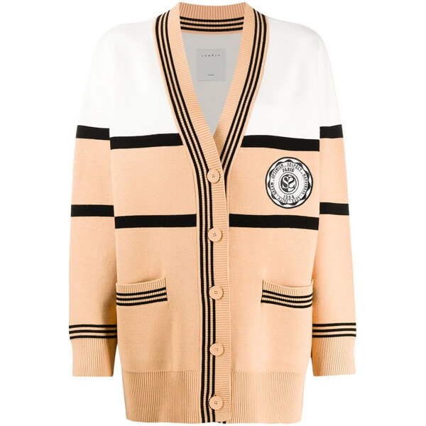 SANDOROサンドロ エイミー カーディガン Emile Cardigan With Ruffle Sleeve by Sandro | Rent the Runway
