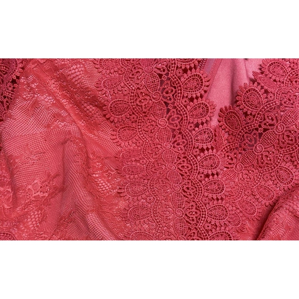 peach lace dress with sleeves Peach Dreamscape Gown– Teuta Matoshi main image 1