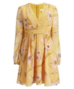 Ted Baker Posyy Cabana Long Sleeve Minidress