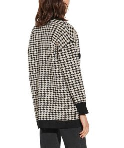 Sandro Dane Long Houndstooth Cardigan – evaChic