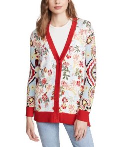 Alice + Olivia Bradford Intarsia Grandpa Cardigan – evaChic