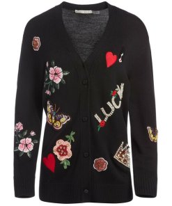 Alice + Olivia Bradford Emblem Gprandpa Cardigan