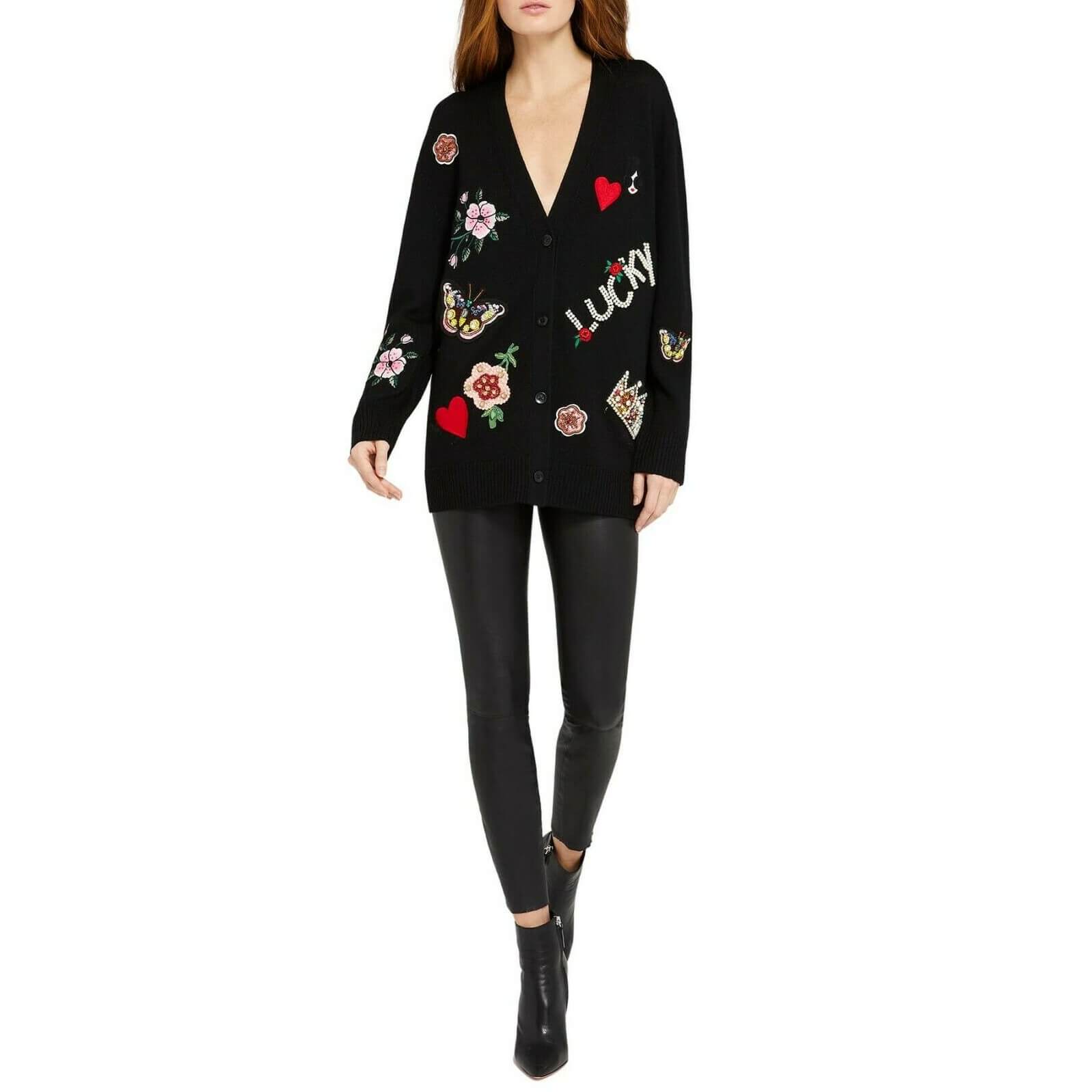 Alice + Olivia Bradford Intarsia Grandpa Cardigan – evaChic