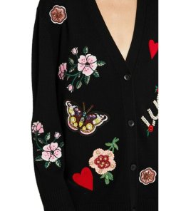 Alice + Olivia Bradford Emblem Gprandpa Cardigan
