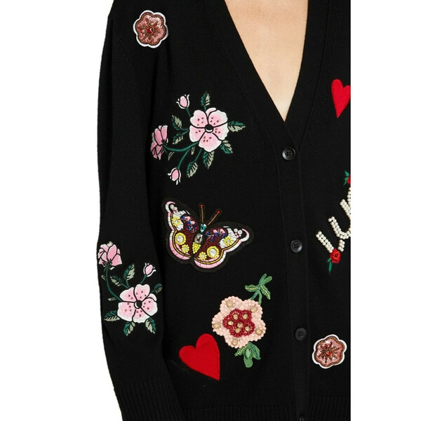 Alice+olivia♥フクロウ柄カーディガン ALICE + OLIVIA Alice + Olivia x Grateful Dead Bradford Bear