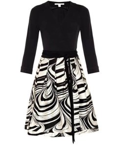 Diane Von Furstenberg jewel wrap dress