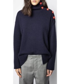 zadig voltaire alma button cashmere sweaters