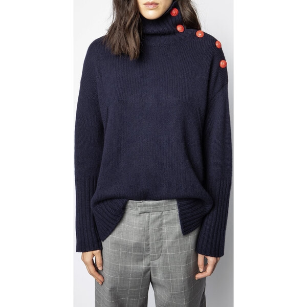zadig voltaire alma button cashmere sweaters