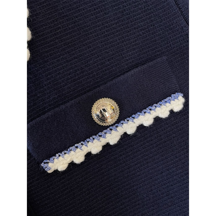 Maje Roliano Contrast Knit Dress Maje Roliano Contrast Knit Dress