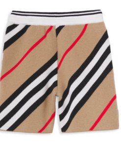 Burberry Kids Icon Stripe Merino Wool Knit Shorts