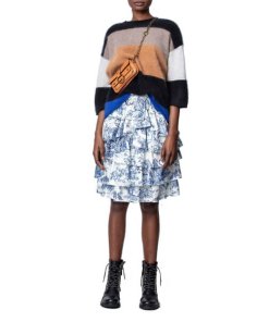 Zadig & Voltaire Joker Silk Tiered Skirt