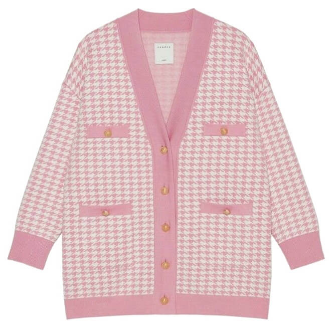 Sandro Dane Long Houndstooth Cardigan – evaChic