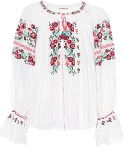 Ulla Johnson Devra Embroidered Blouse