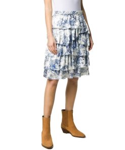 Zadig & Voltaire Joker Silk Tiered Skirt