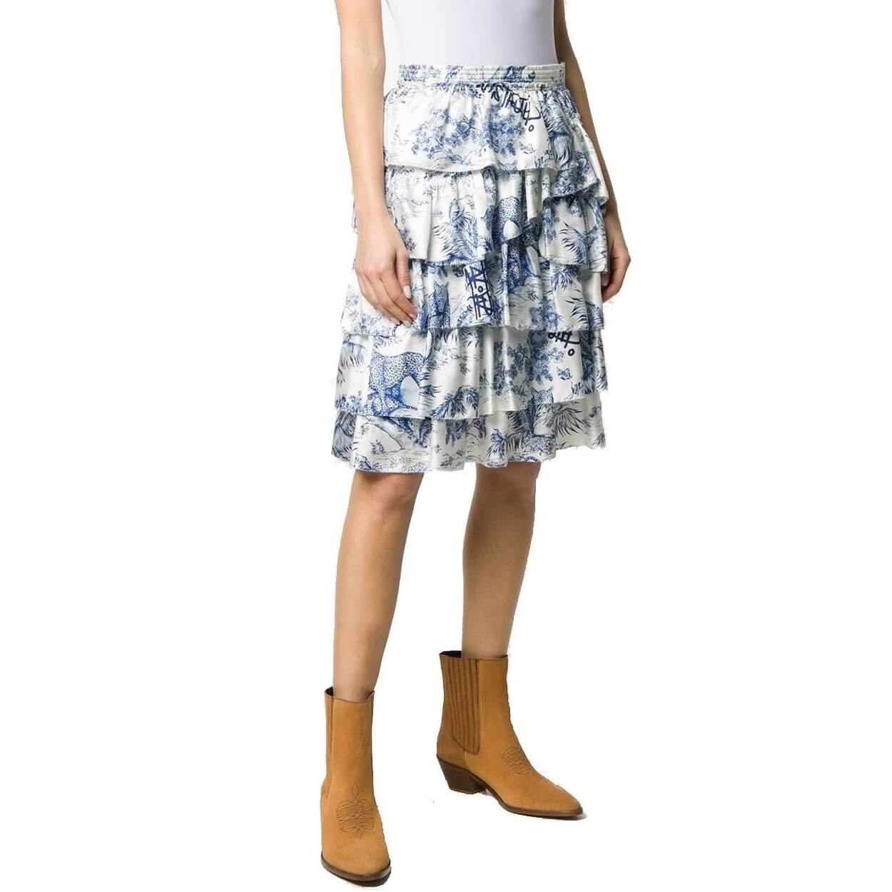 Zadig & Voltaire Joker Silk Tiered Skirt